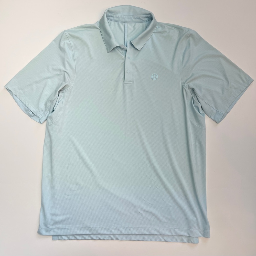 lululemon athletica Light Blue Polo Shirt